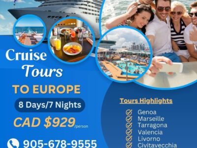 CRUISE TO EUROPE 8DAYS/7NIGHTS